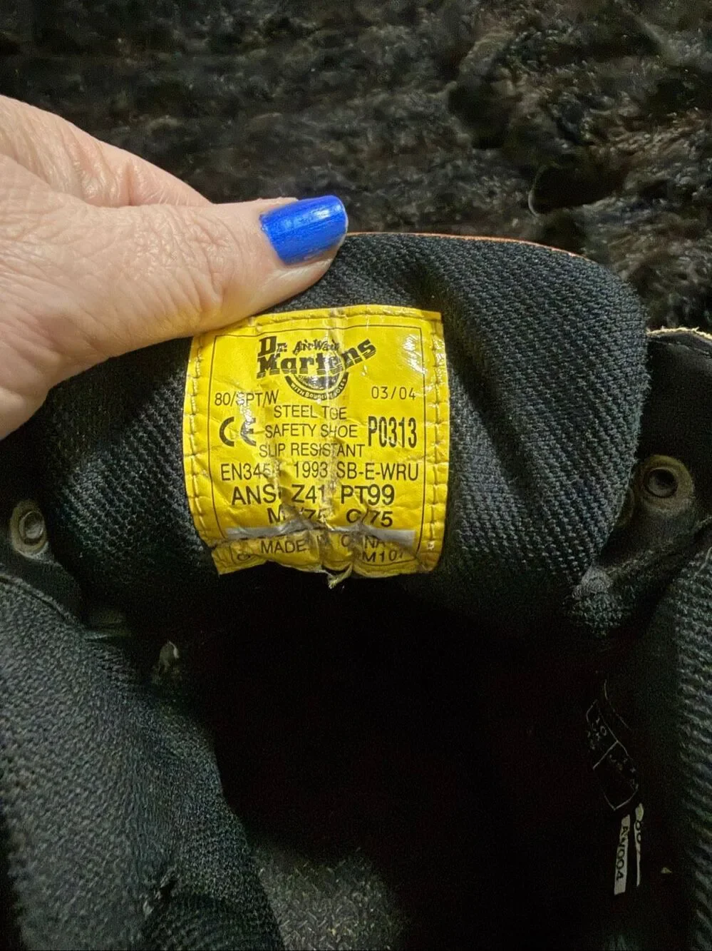 Dr Martens 8845 Teak Safety Boots   Size men 11 Steel toe shoes